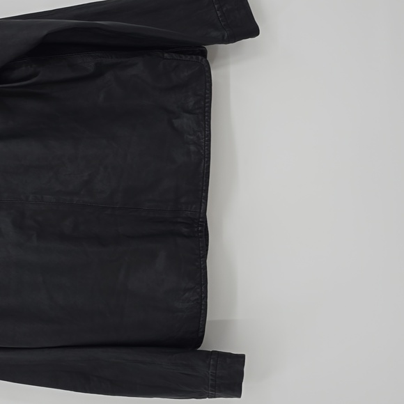 Sundance Genuine Leather Button Down Women's Jacket Size 10 - Picture 6 of 7